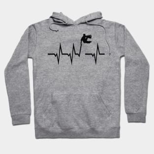 Parcour Heartbeat Funny Outdoor Running Sport Design Hoodie